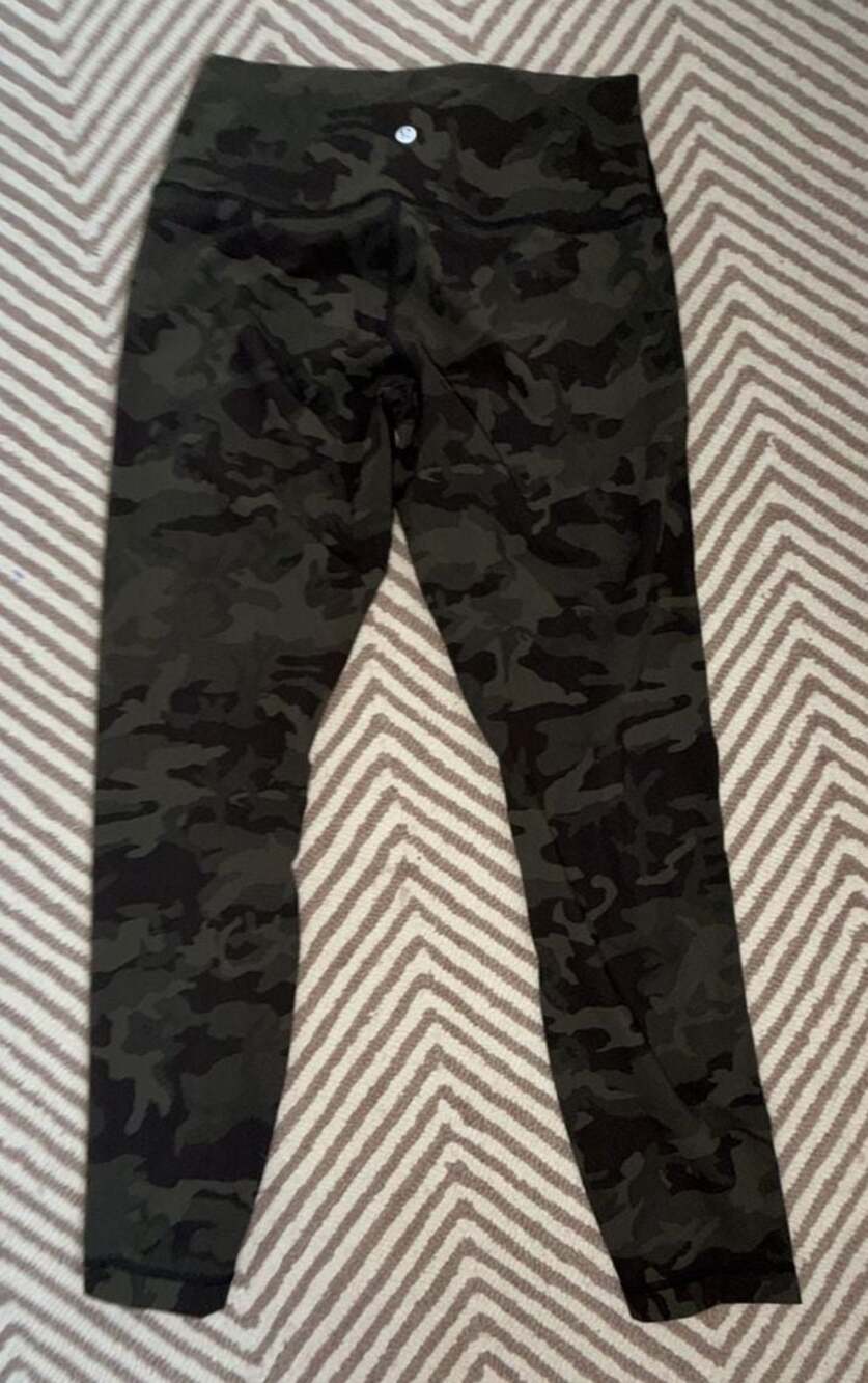 Lululemon Align Pant 26" Incognito Camo Multi Gator Green